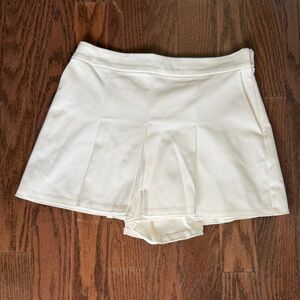English Factory Cream High-Waist Skort